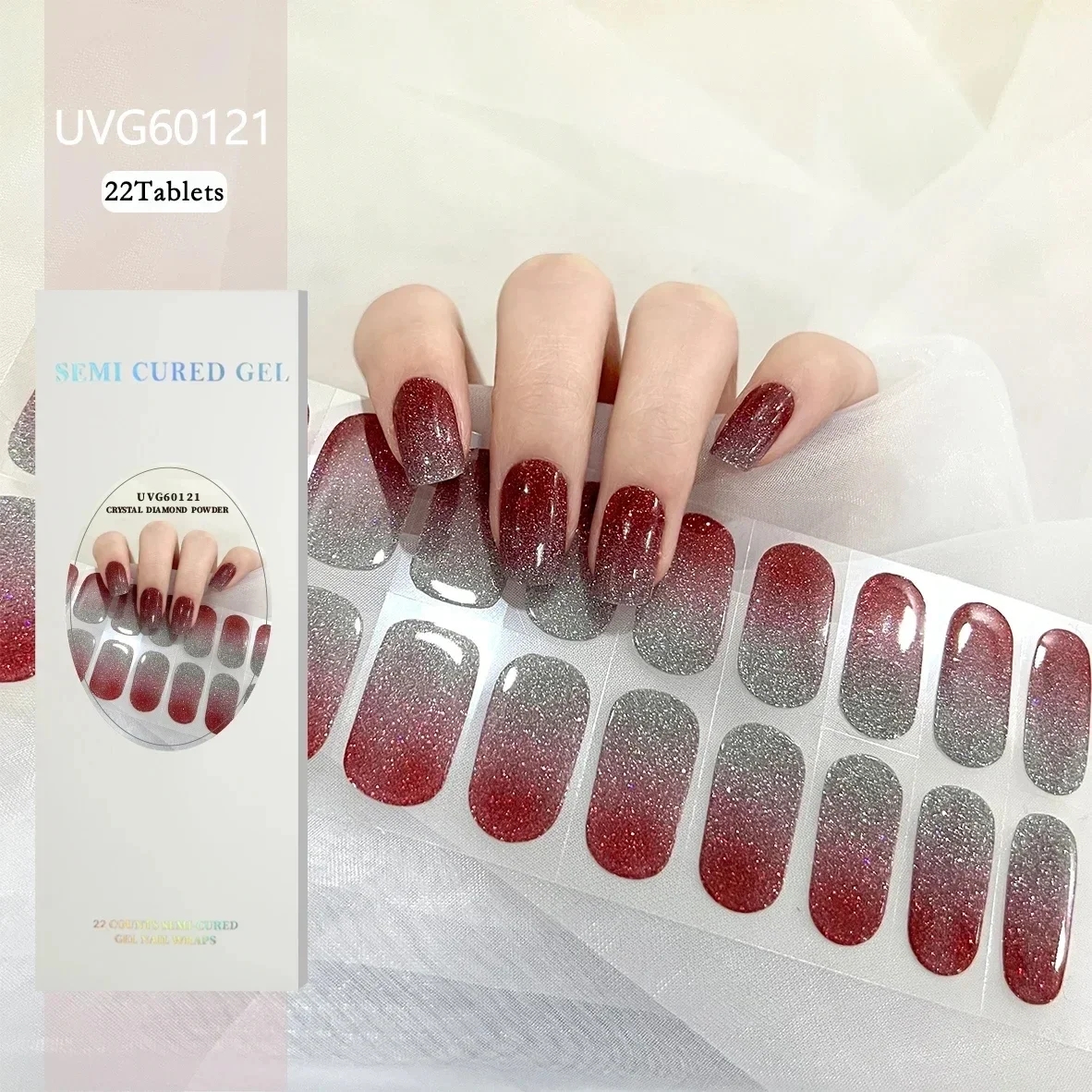 16/18/20Tips Christmas Gel Nai - Full Cover Adhesive 리뷰 및 가격