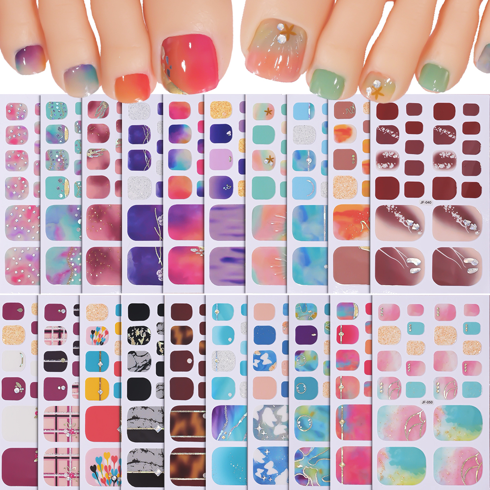 22Tips/Sheet DIY Glitter Toe N - Full Cover Adhesive 리뷰 및 가격