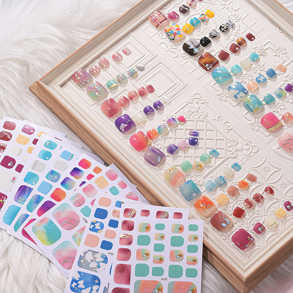 22Tips/Sheet DIY Glitter Toe N - Full Cover Adhesive 리뷰 및 가격