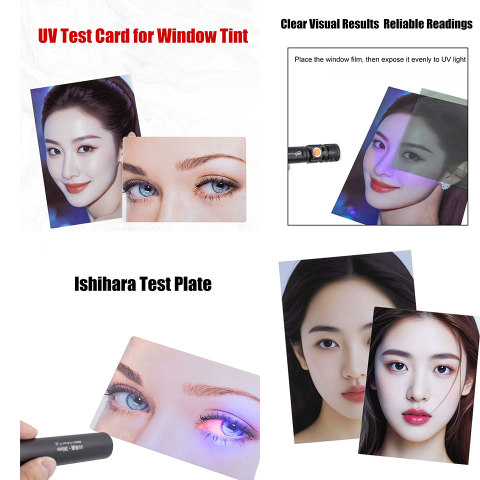 Blue Light & UV Test Card for  - Anti Blue Light Film 리뷰 및 가격
