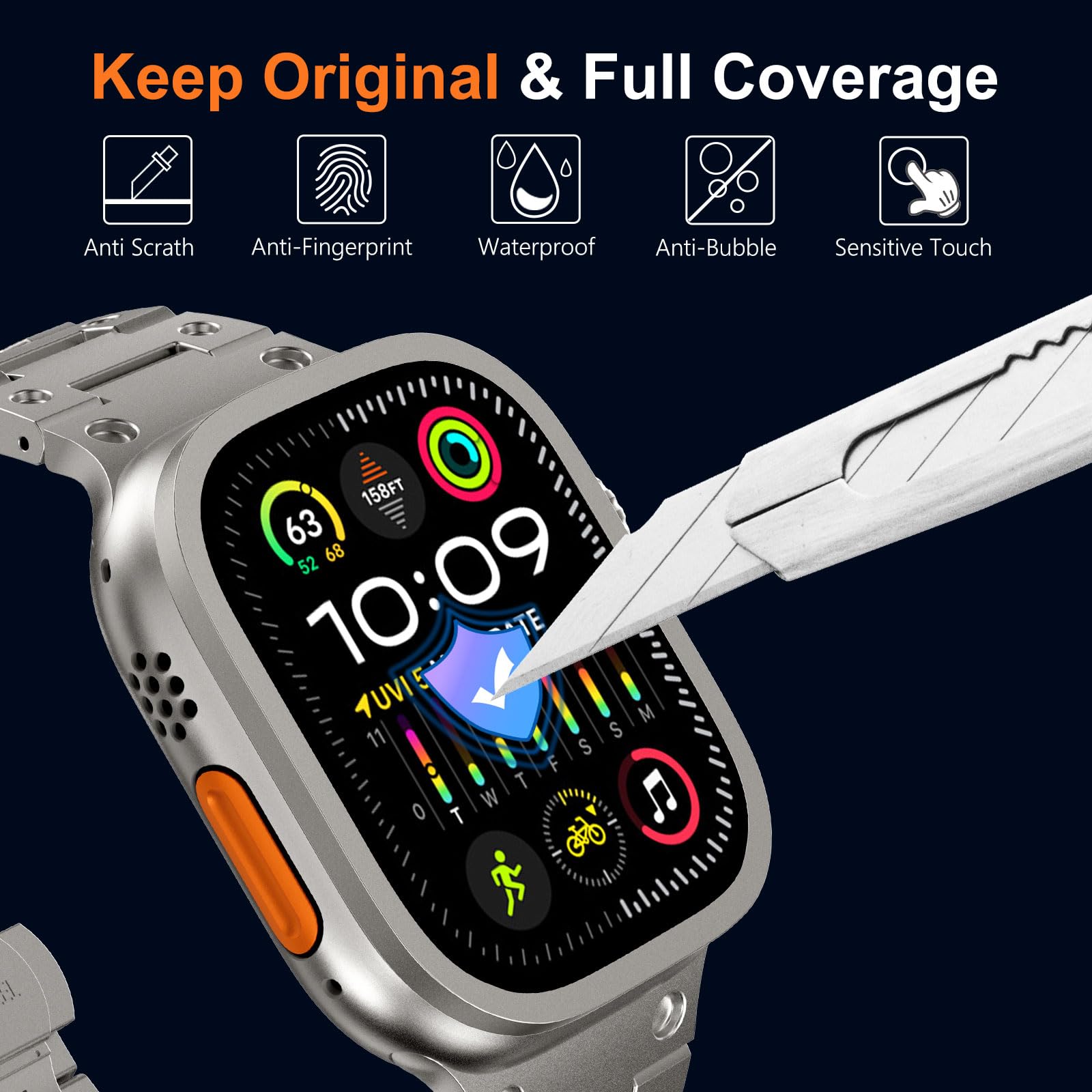 Tempered Glass for Apple Watch - Smartwatch Screen Film 리뷰 및 가격