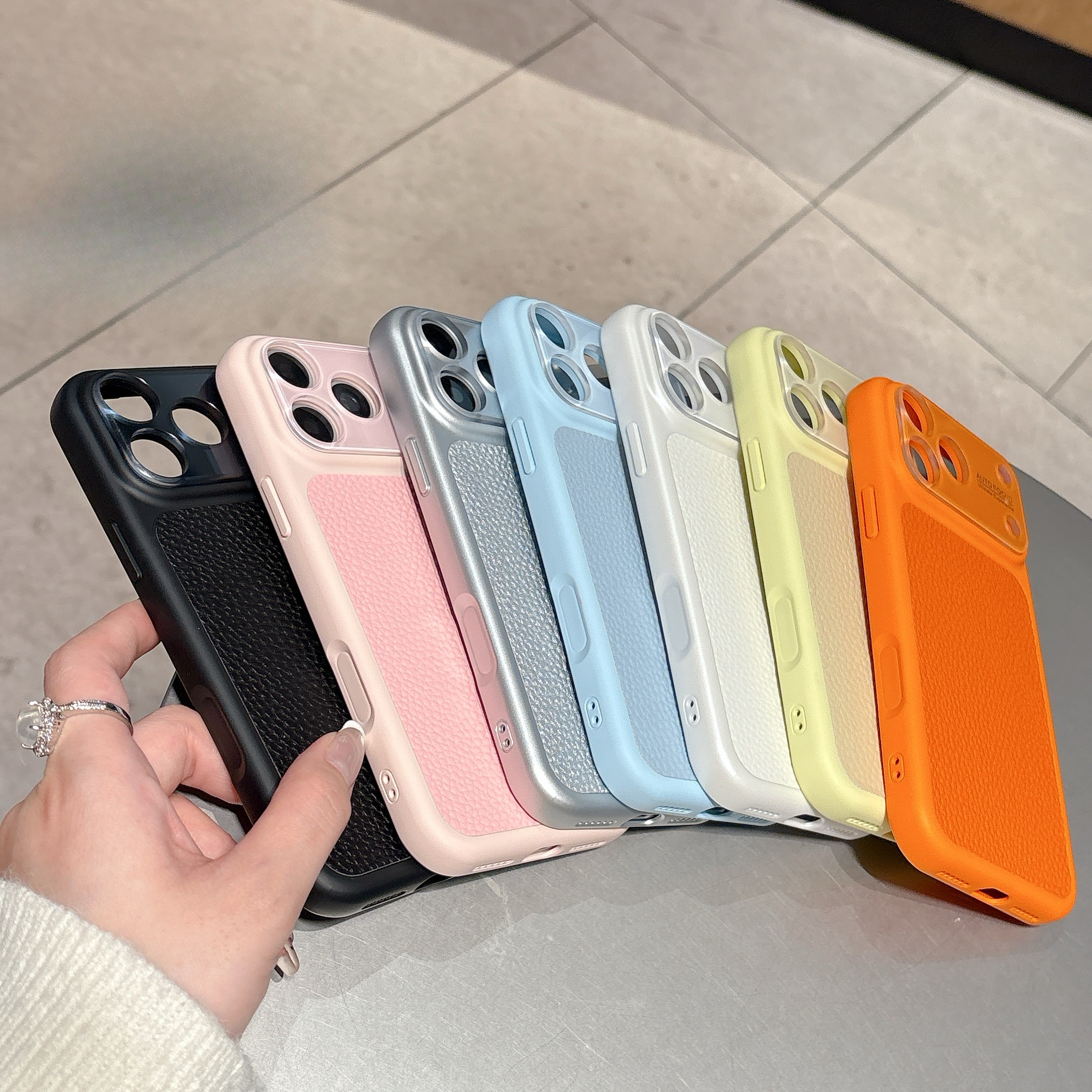 Luxury Lychee Grain Leather Te - Camera Lens Protector 리뷰 및 가격