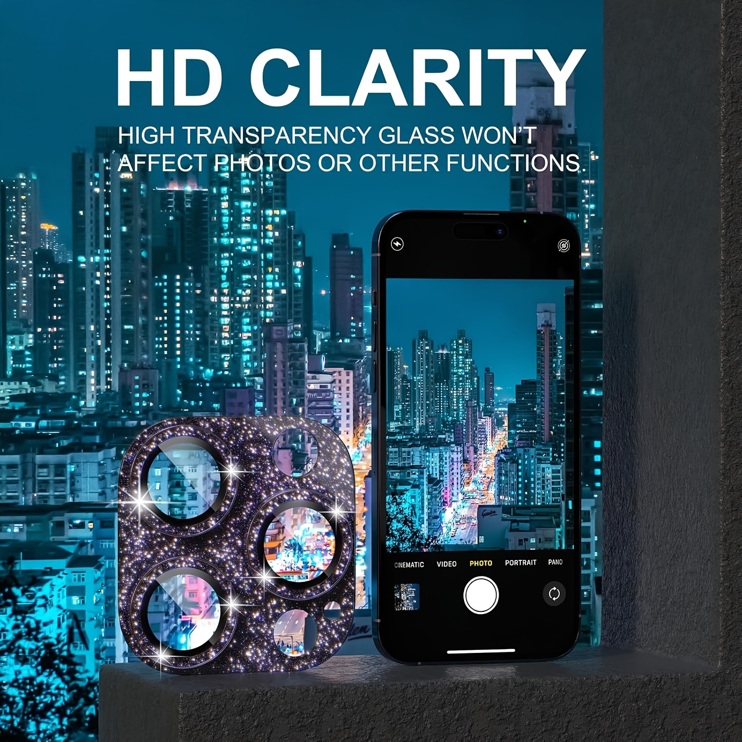 1 Pcs Glitter-Purple Camera Le - Tempered Glass Screen 9H 리뷰 및 가격