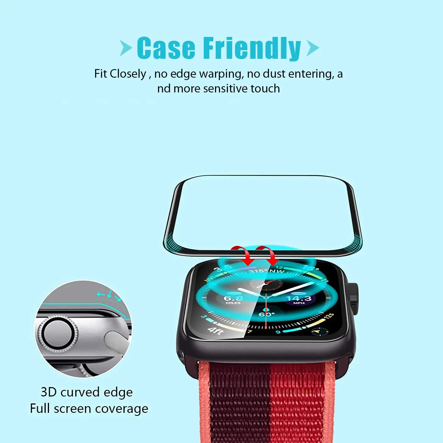 Screen Protector 3D Tempered F - Smartwatch Screen Film 리뷰 및 가격