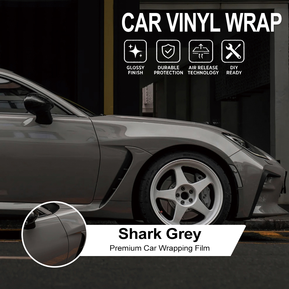Premium Shark Grey Car Vinyl W - Air Bubble Remover 리뷰 및 가격