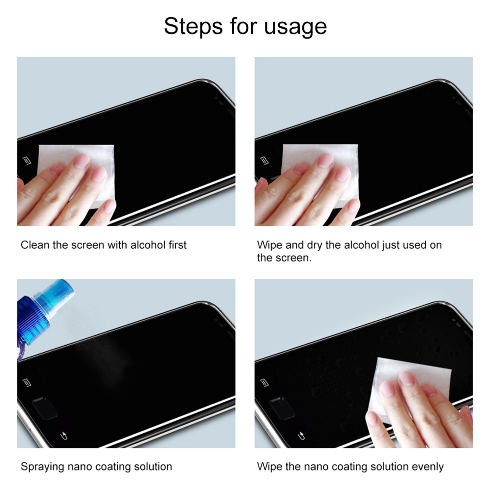 Nano  Screen Protector Fade Fi - Oleophobic Coating Spray 리뷰 및 가격