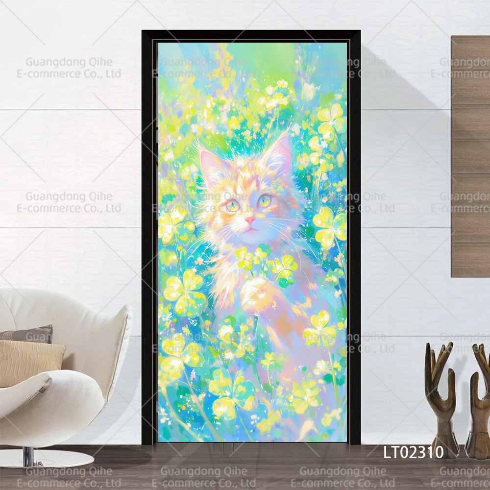 Tulip Cat Cherry Blossom Scene - Full Cover Adhesive 리뷰 및 가격