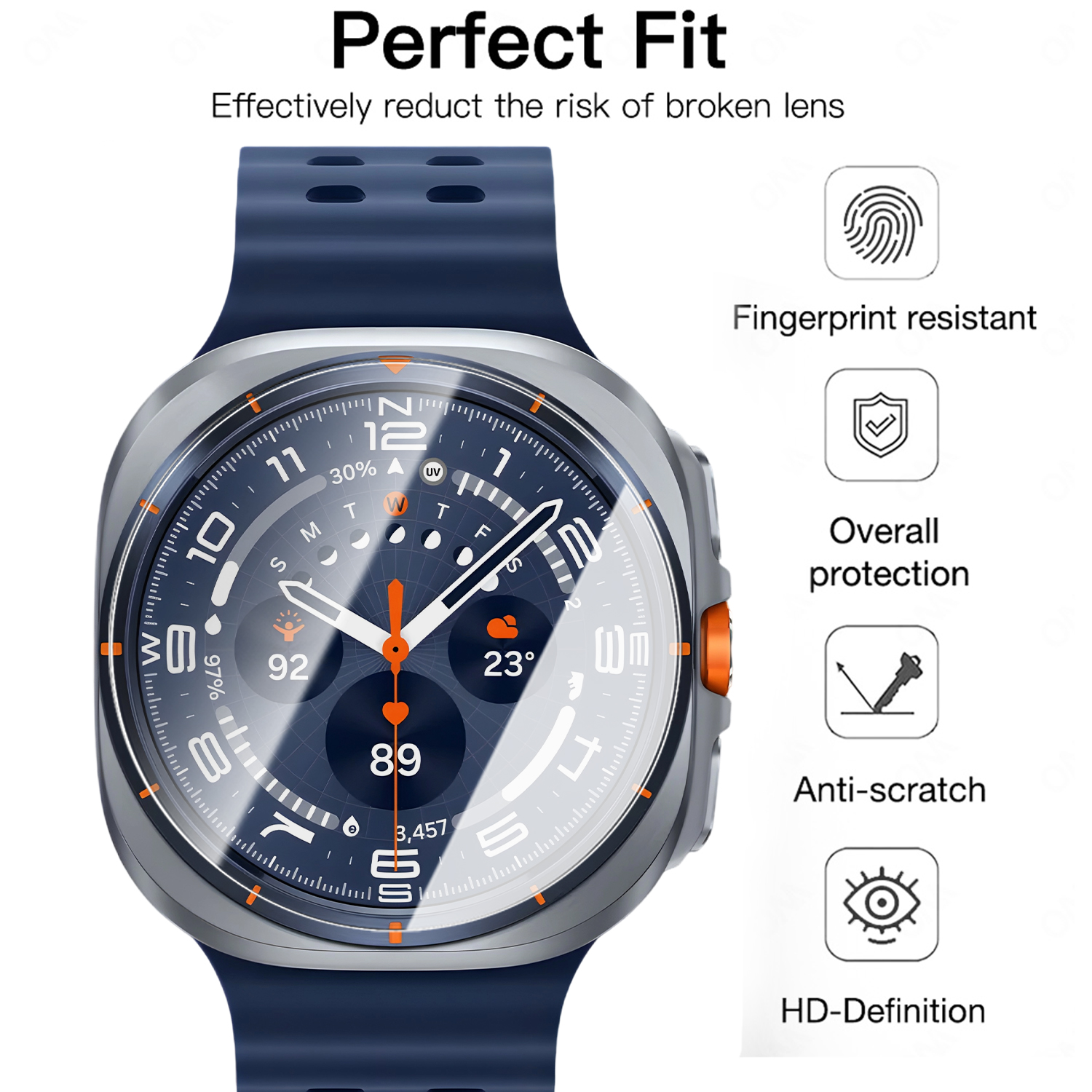 For Samsung Galaxy Watch Ultra - Glass Protector Auto 리뷰 및 가격