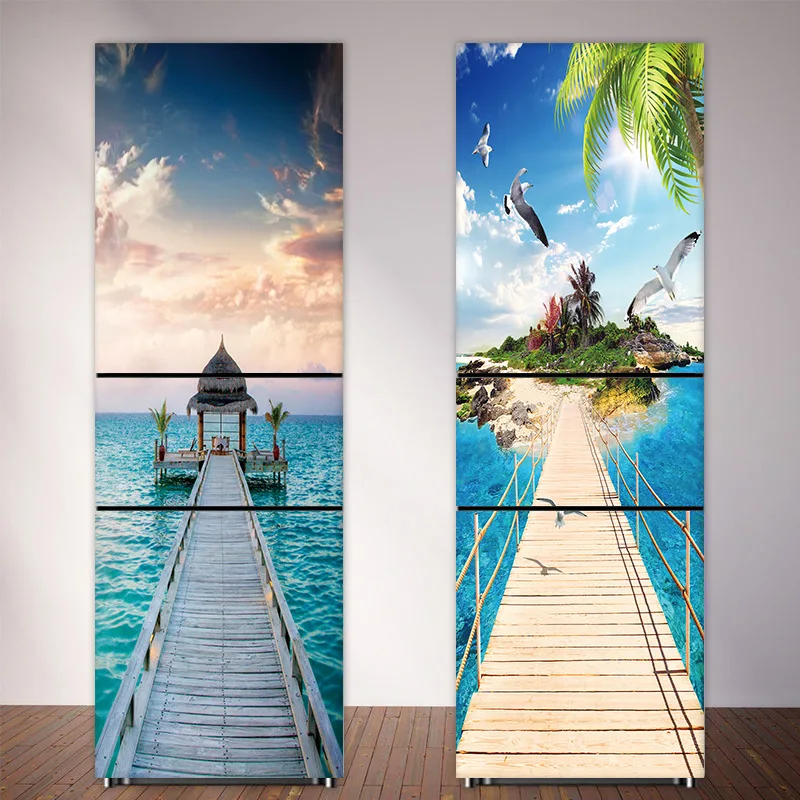 Seaside Beach Fridge Sticker F - Full Cover Adhesive 리뷰 및 가격
