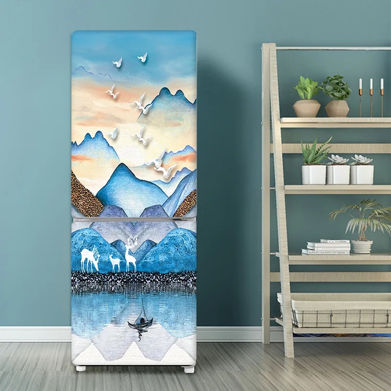 Seaside Beach Fridge Sticker F - Full Cover Adhesive 리뷰 및 가격