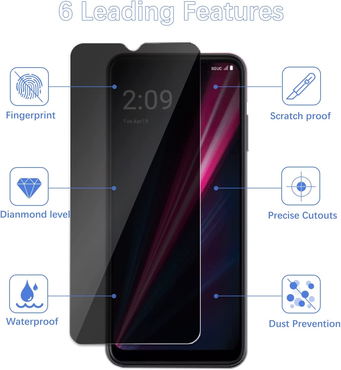 [2 Pack]Fit TCL 40 SE Privacy  - Privacy Filter 2Pack 리뷰 및 가격