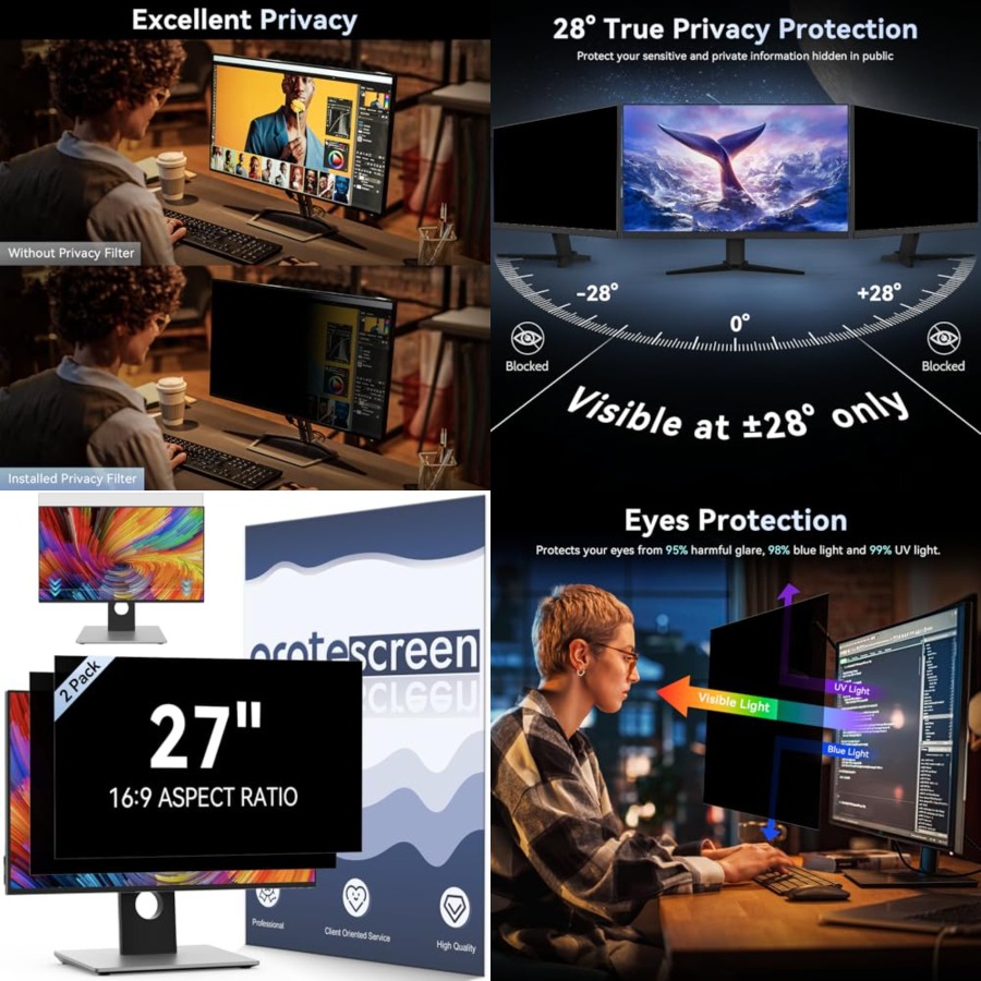 [2 Pack] Computer Privacy Scre - Privacy Filter 2Pack 리뷰 및 가격