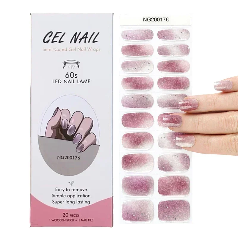 Semi-Cured Gel Nail Strips Pat - Full Cover Adhesive 리뷰 및 가격