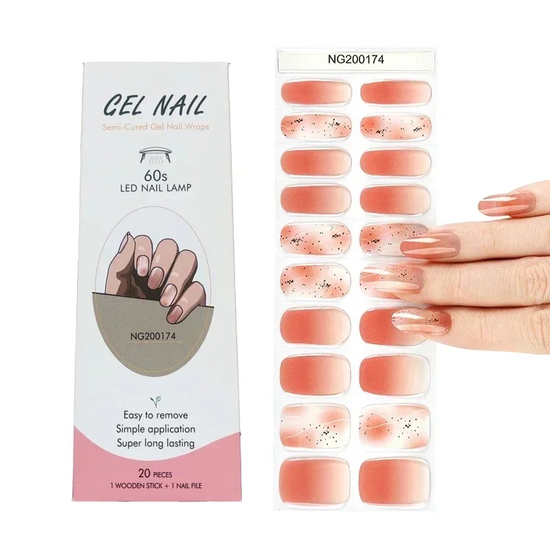 Semi-Cured Gel Nail Strips Pat - Full Cover Adhesive 리뷰 및 가격