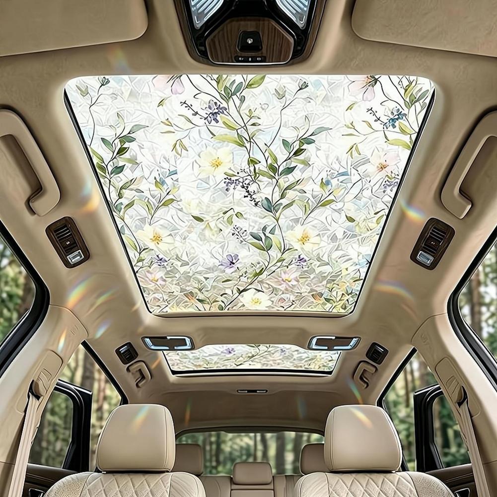 Floral Stained Glass Car Sunro - Privacy Screen Protector 리뷰 및 가격