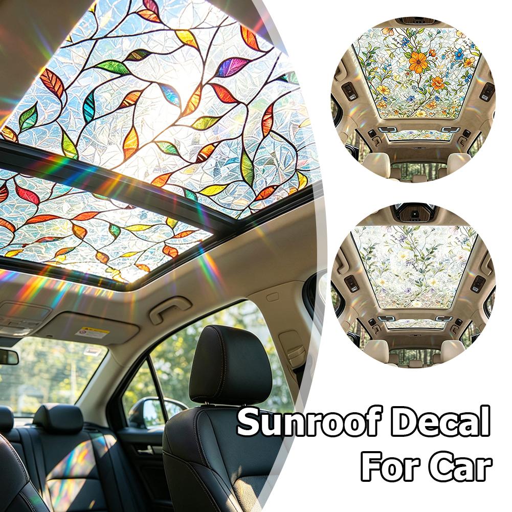 Floral Stained Glass Car Sunro - Privacy Screen Protector 리뷰 및 가격