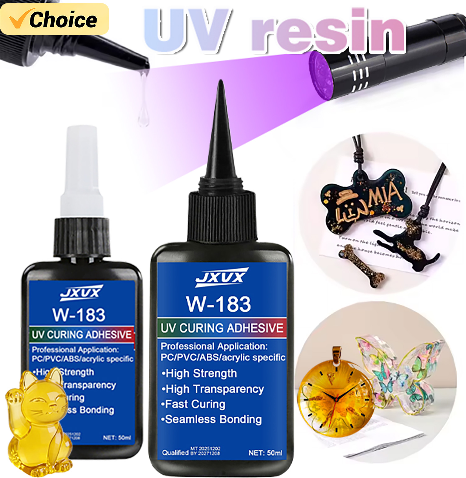 50ml Clear UV Resin Kit Hard T - Liquid Uv Glue Kit 리뷰 및 가격