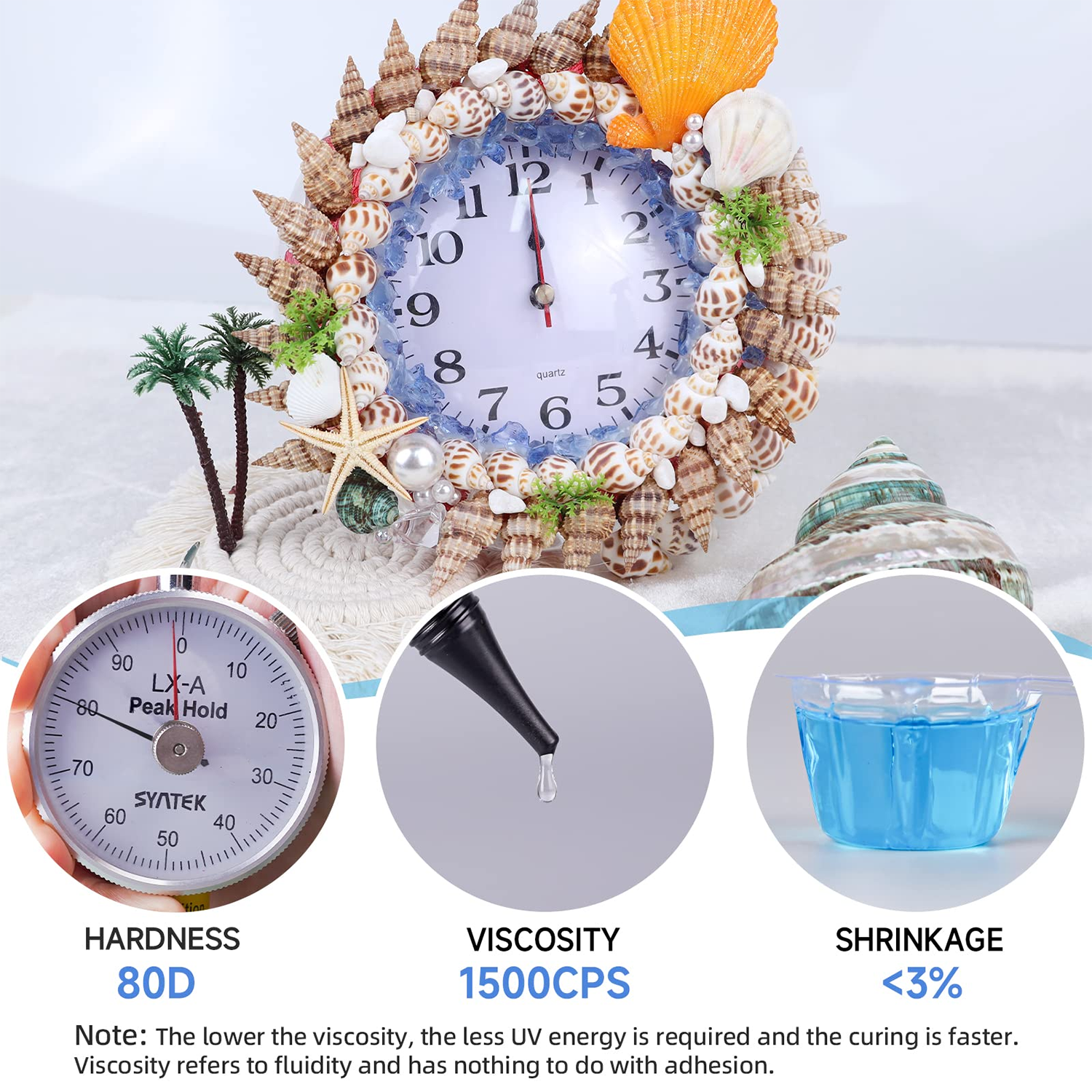 50ml Clear UV Resin Kit Hard T - Liquid Uv Glue Kit 리뷰 및 가격