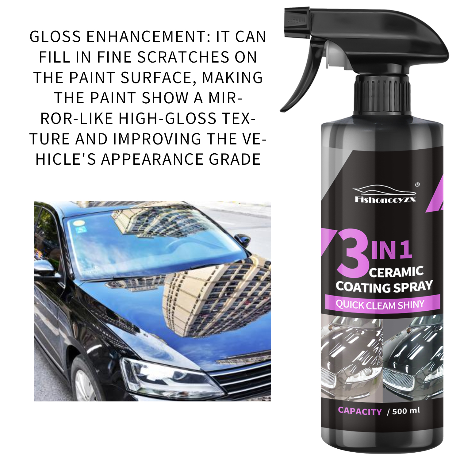 3 in 1 Car Ceramic Liquid Coat - Nano Liquid Coating 리뷰 및 가격