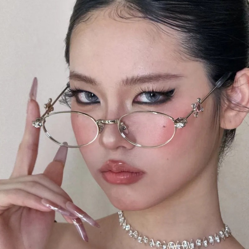 Diamond Inlaid Small Frame Gla - Anti Blue Light Film 리뷰 및 가격