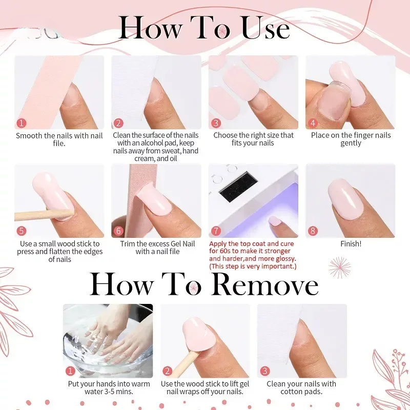 16/18/20Tips French Gel Nail S - Full Cover Adhesive 리뷰 및 가격