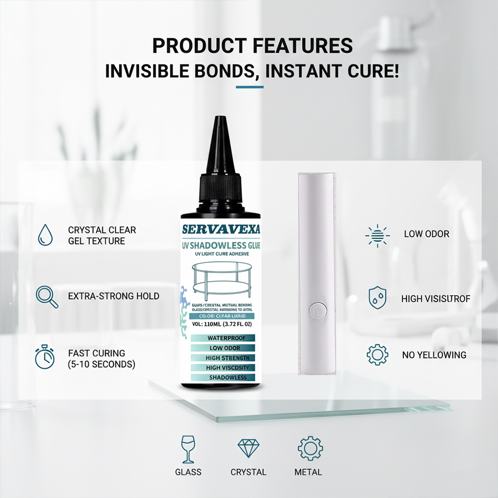 SERVAVEXA 110ml UV Light Cure  - Liquid Uv Glue Kit 리뷰 및 가격
